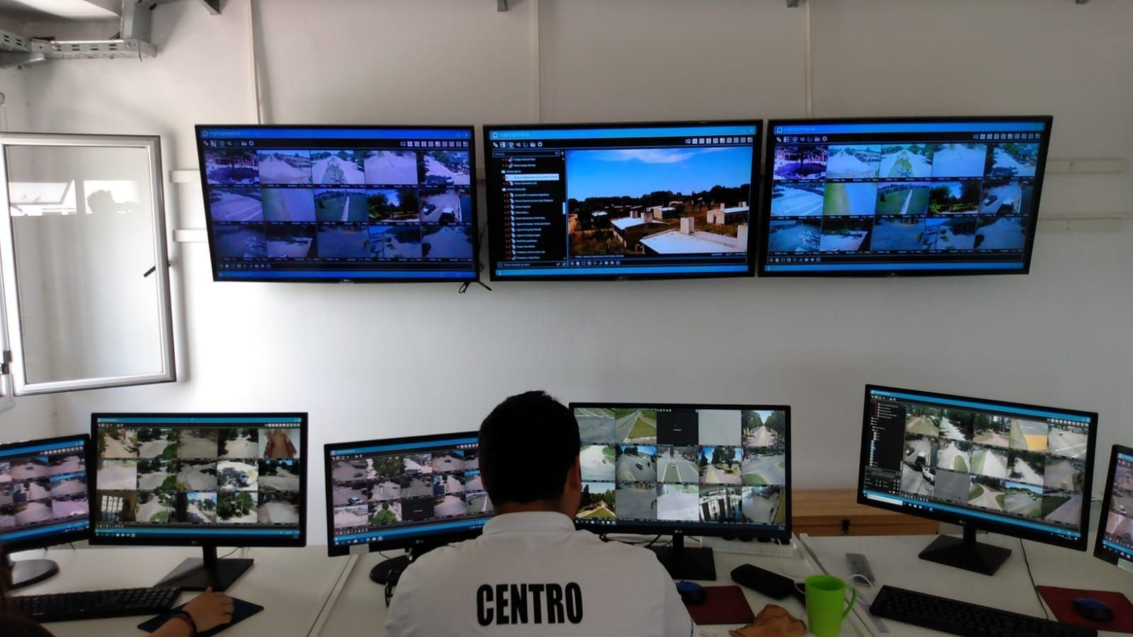 Centro de monitoreo operando con VMSCorporate de Netcamara